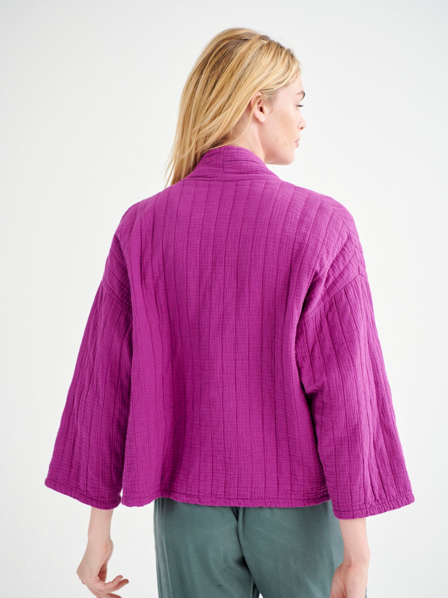 Kimmy double cloth jacket - Magenta