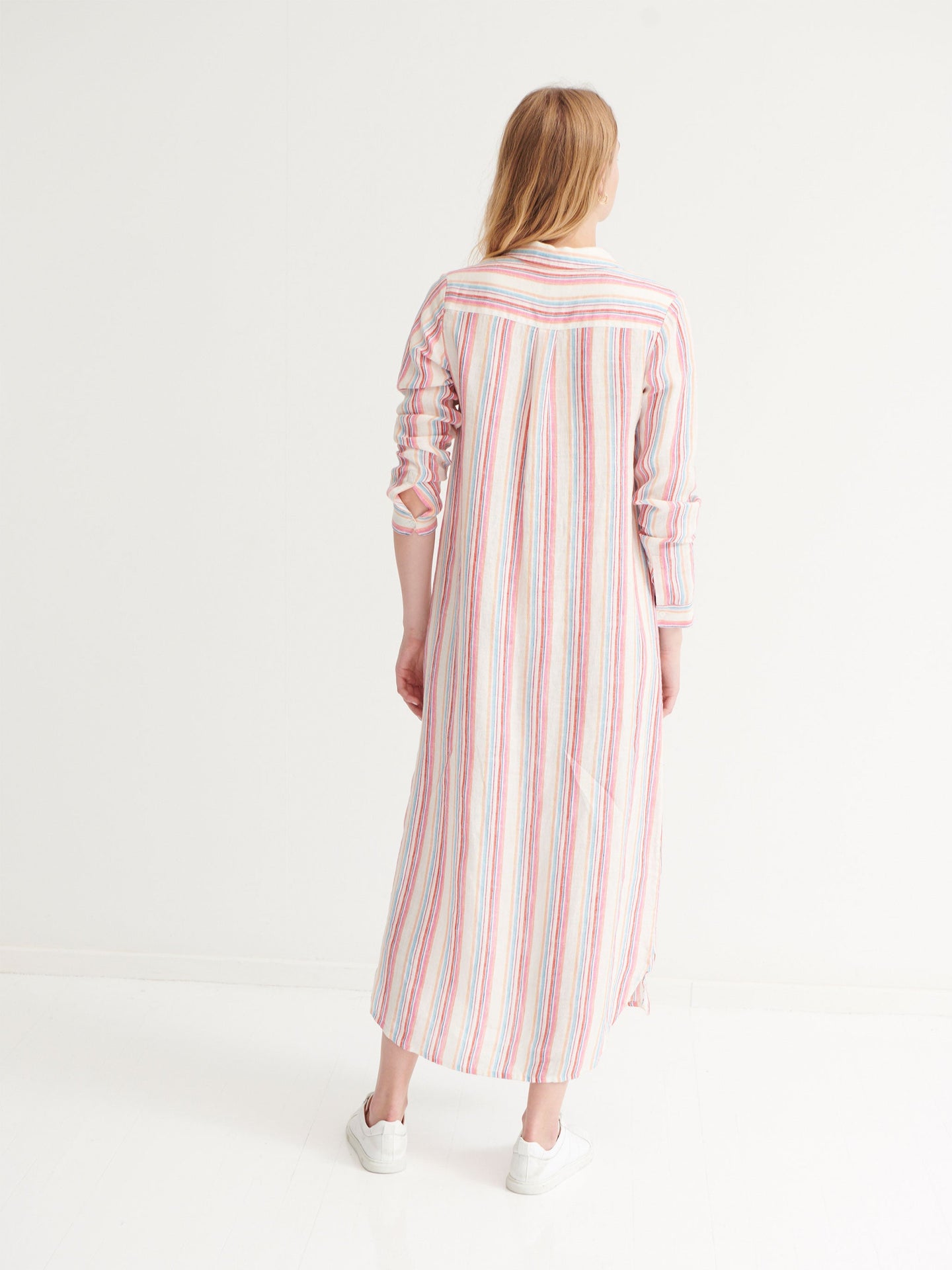 Chrissie stripe maxi dress