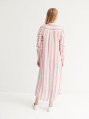 Chrissie stripe maxi dress