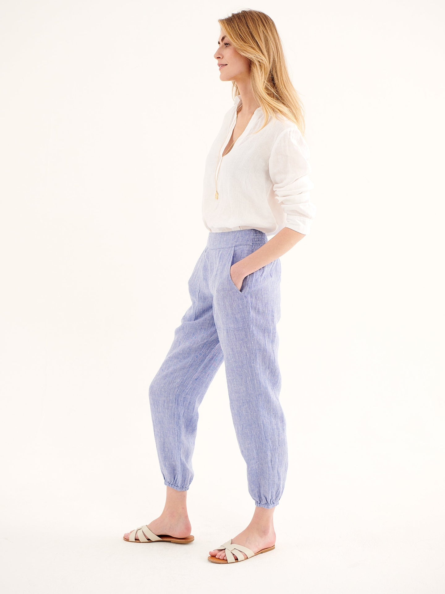 Mimi linen harem pant