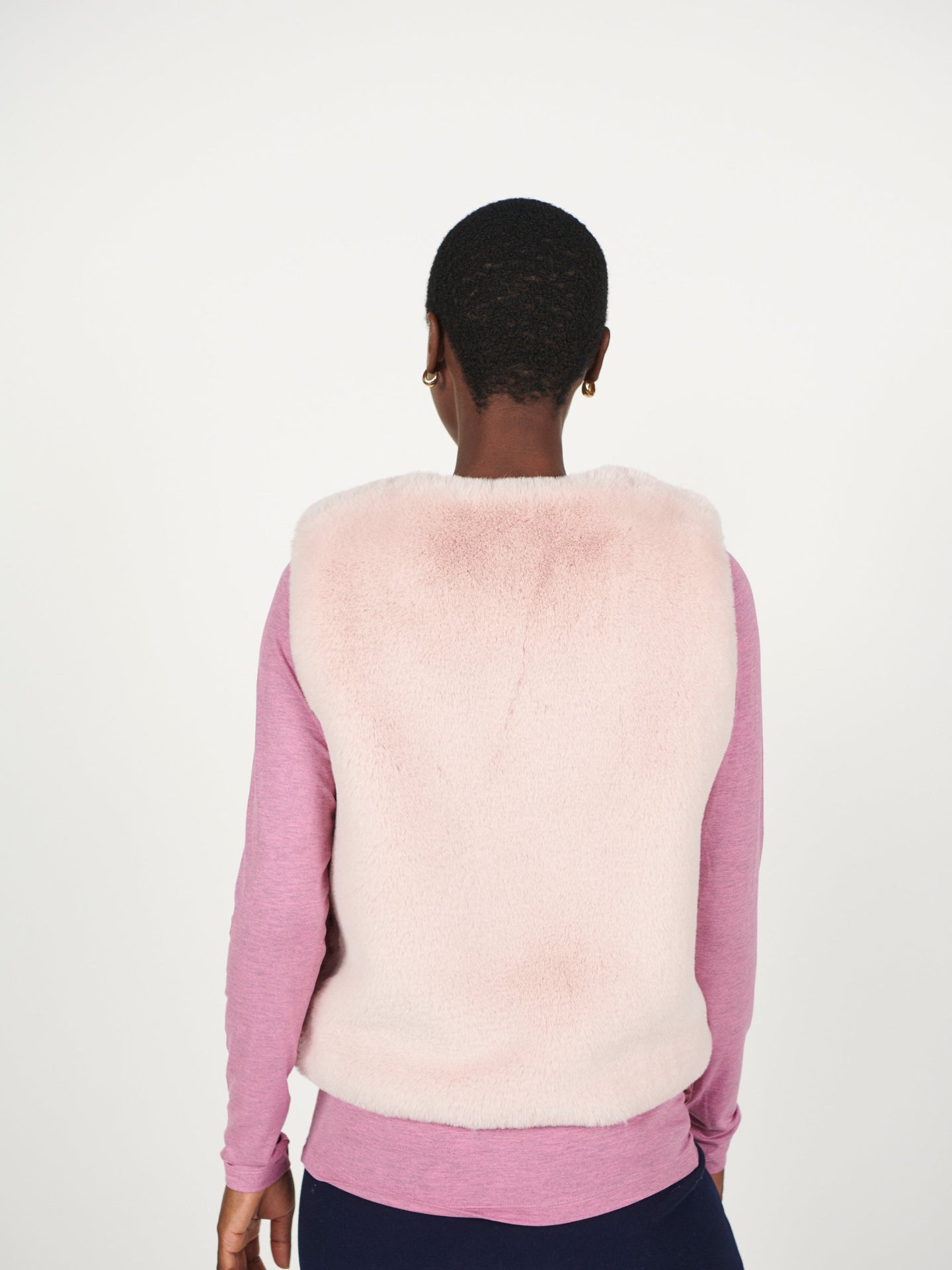 Blossom faux fur gilet