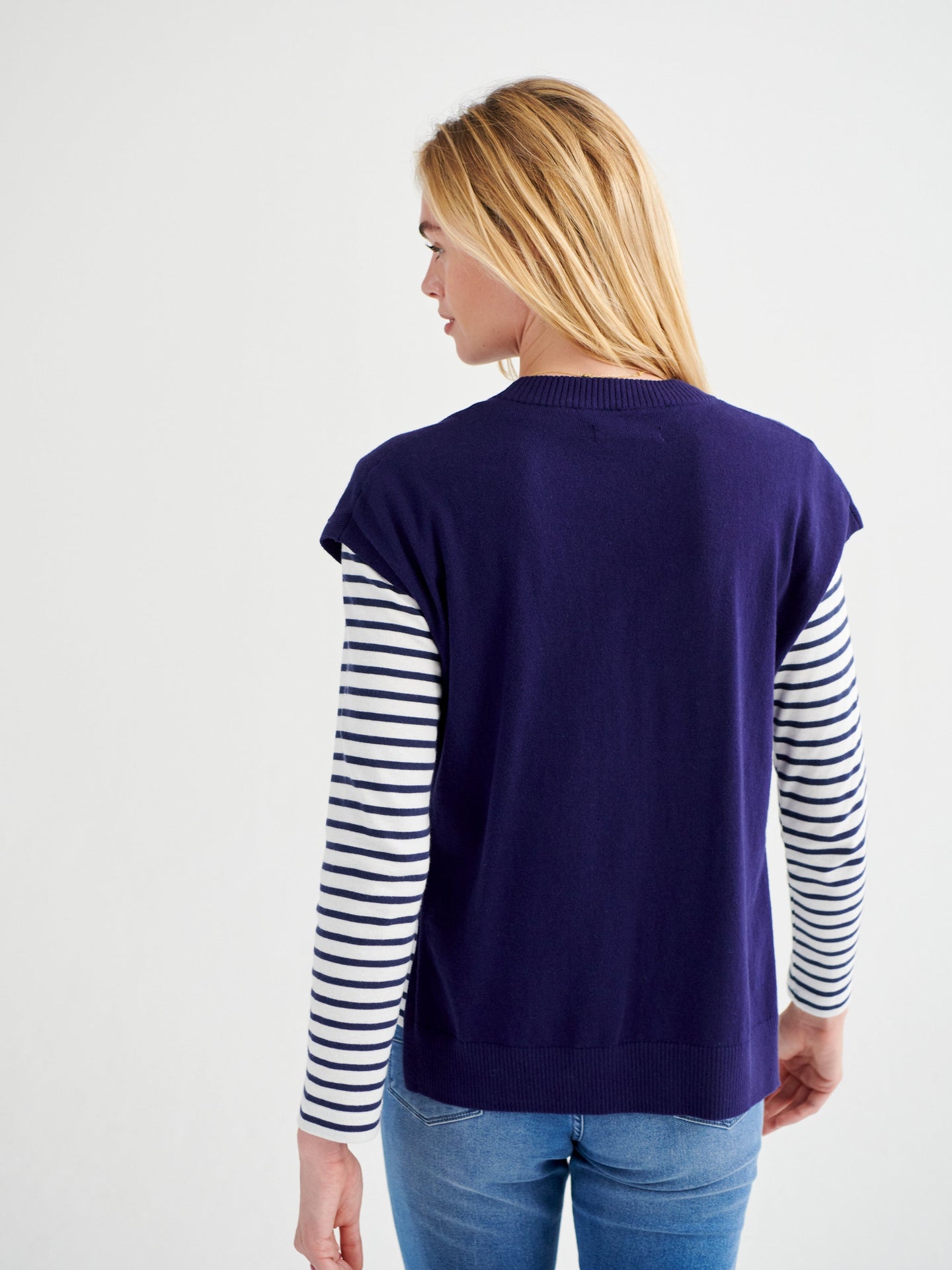 New Willow v-neck tank - Blue