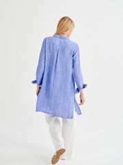 Phil linen shirt dress - Bright Blue