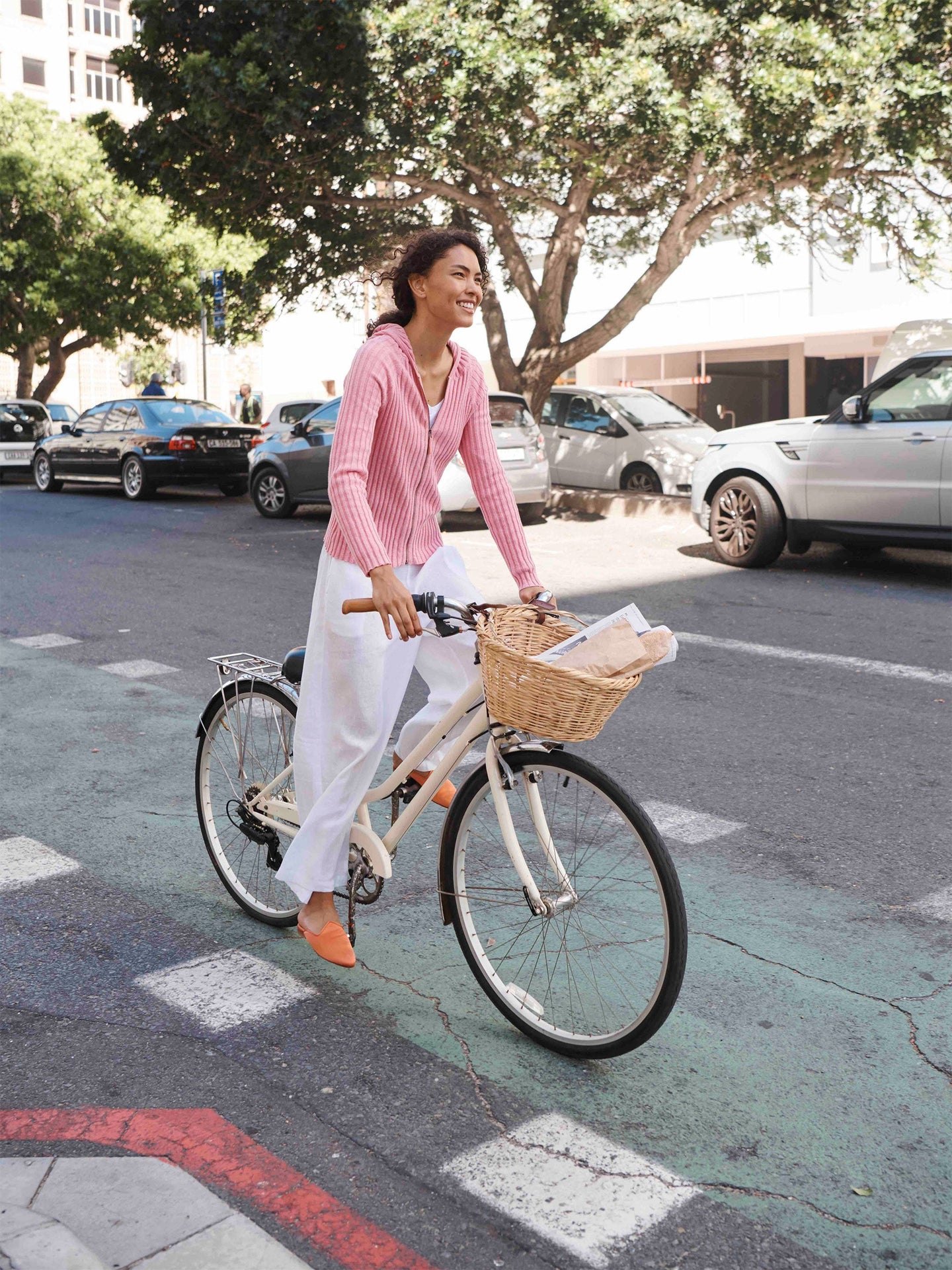 Zoe linen wide leg trouser