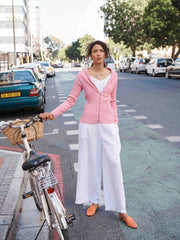 Zoe linen wide leg trouser