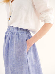 Karina linen relaxed skirt