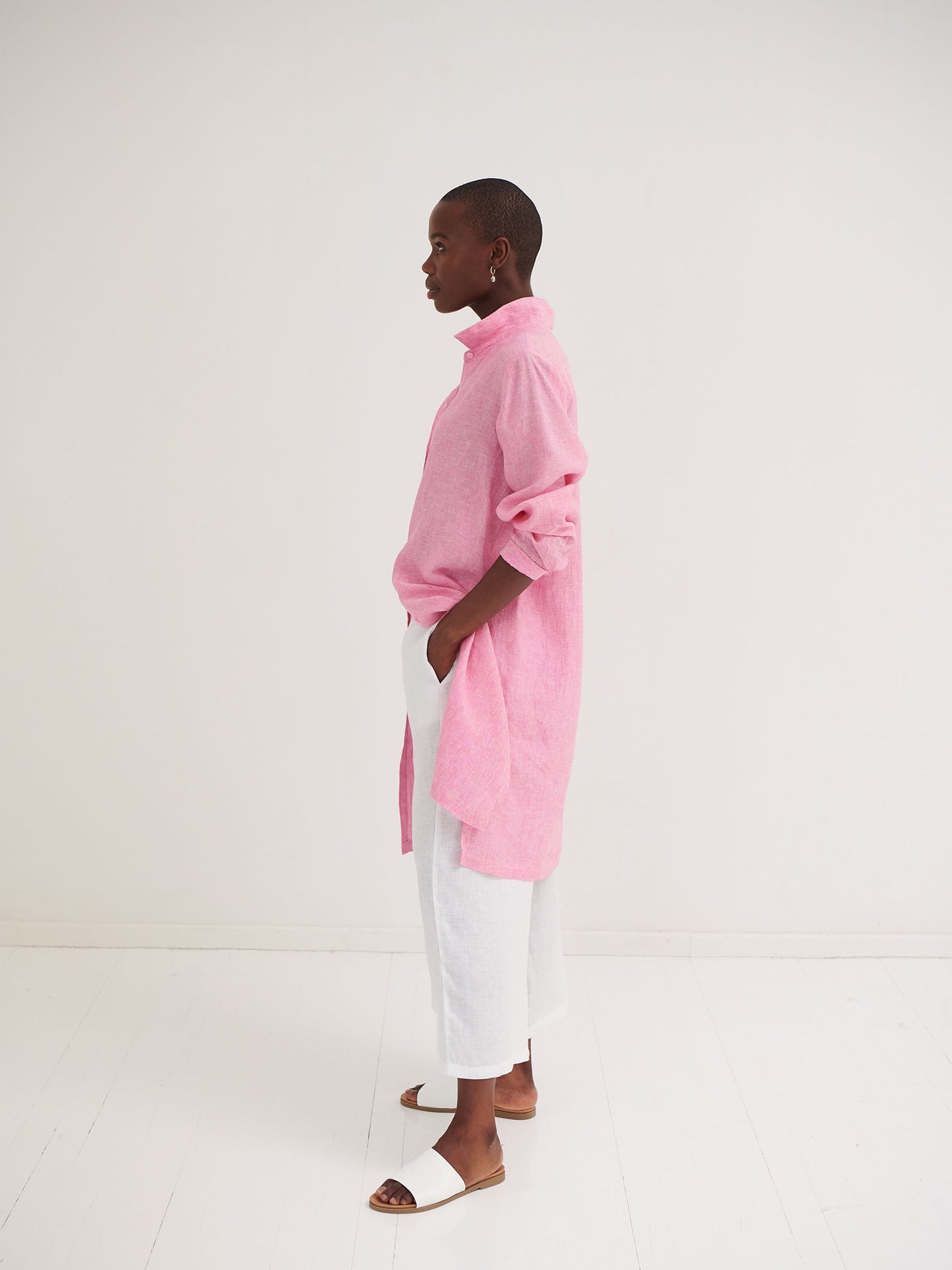 Phil linen shirt dress