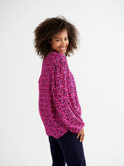 Marnie pink leopard print shirt