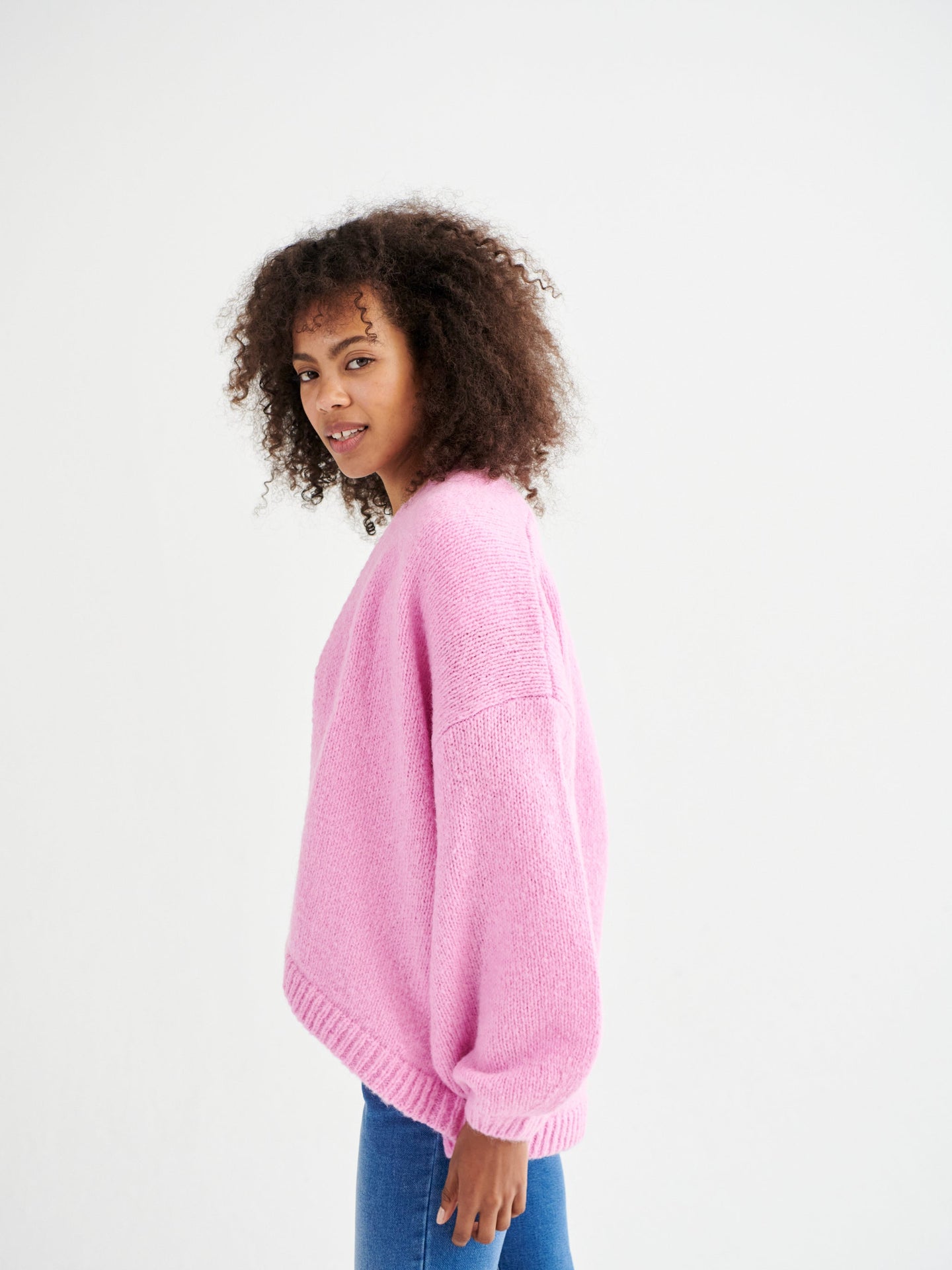 Misha alpaca blend cardigan - Pink