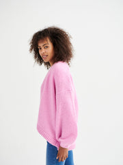 Misha alpaca blend cardigan - Pink