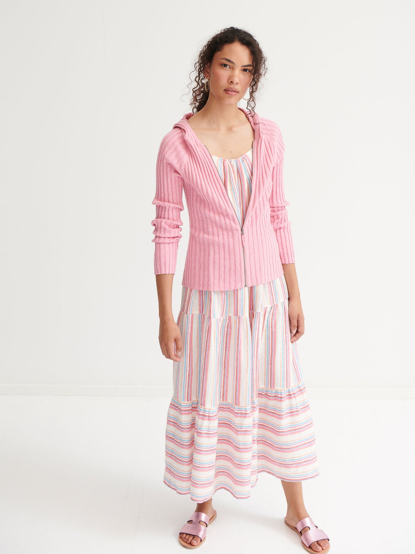 Nini stripe maxi dress