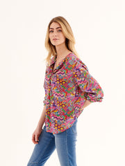 Natasha tie neck shirt