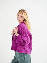 Kimmy double cloth jacket - Magenta