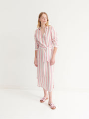 Chrissie stripe maxi dress