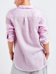 Chrissie linen cross dyed shirt