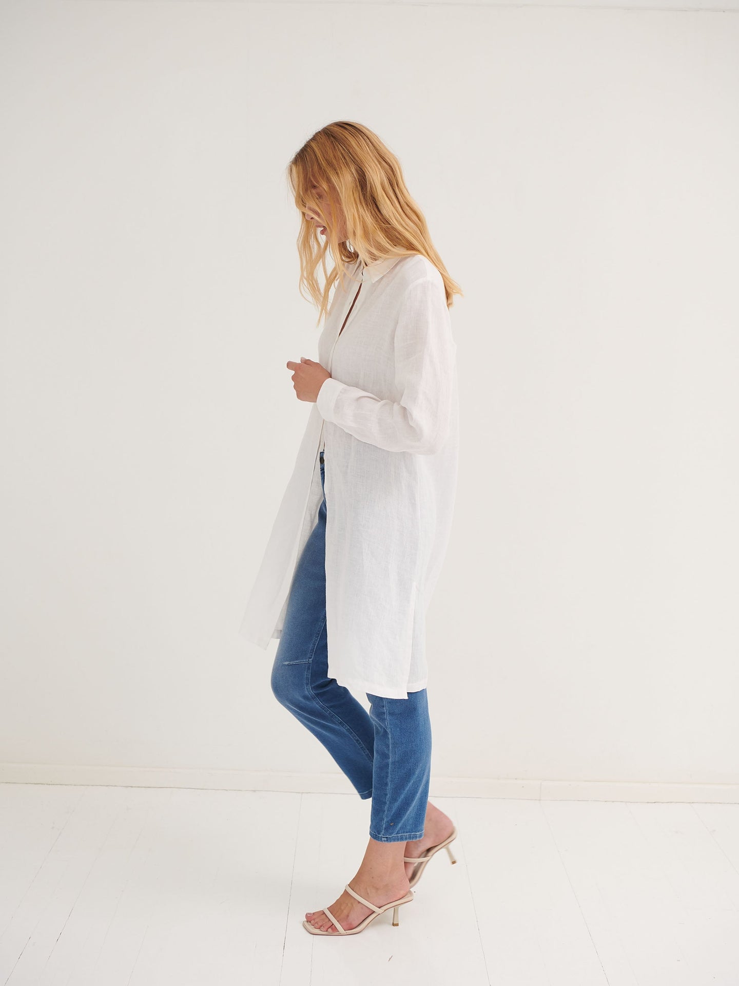 Phil linen shirt dress