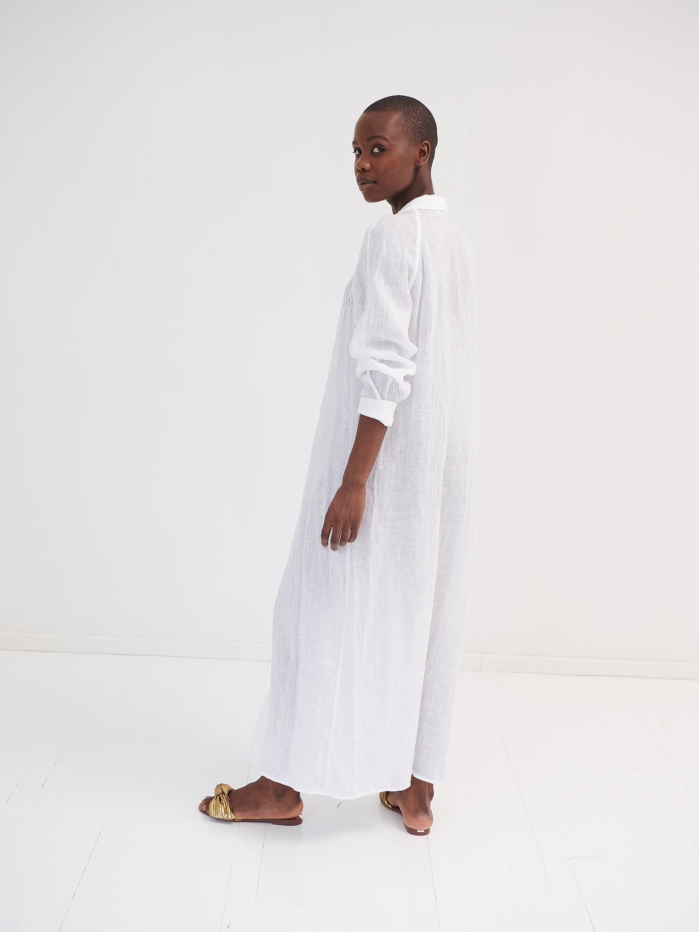 Sami gauze linen maxi dress