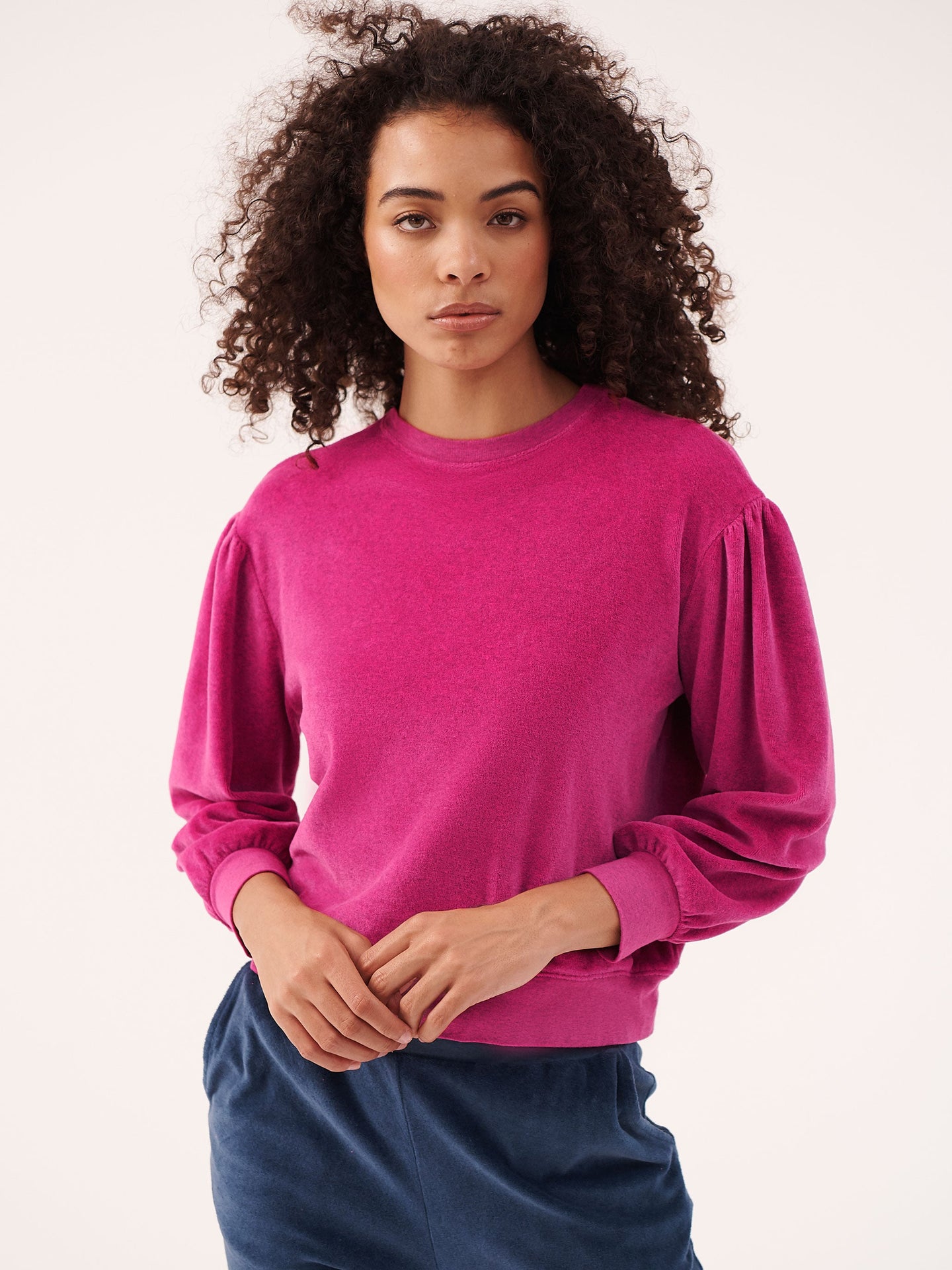 Portia velour sweatshirt