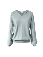 Lily hooded cotton cashmere sweater