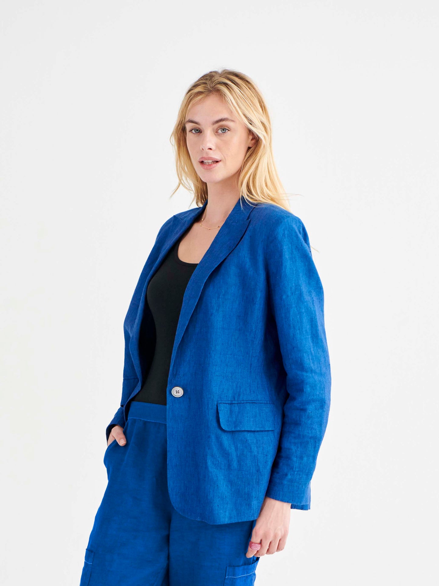 Freddie linen blazer