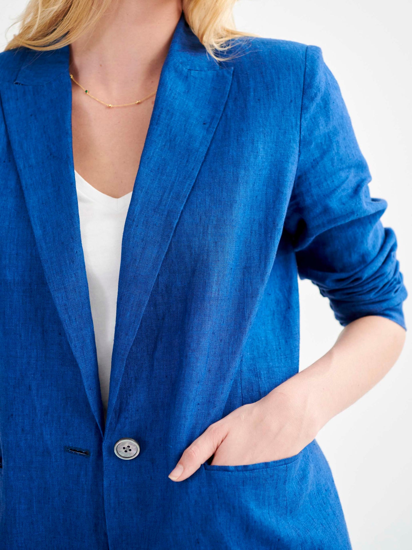 Freddie linen blazer