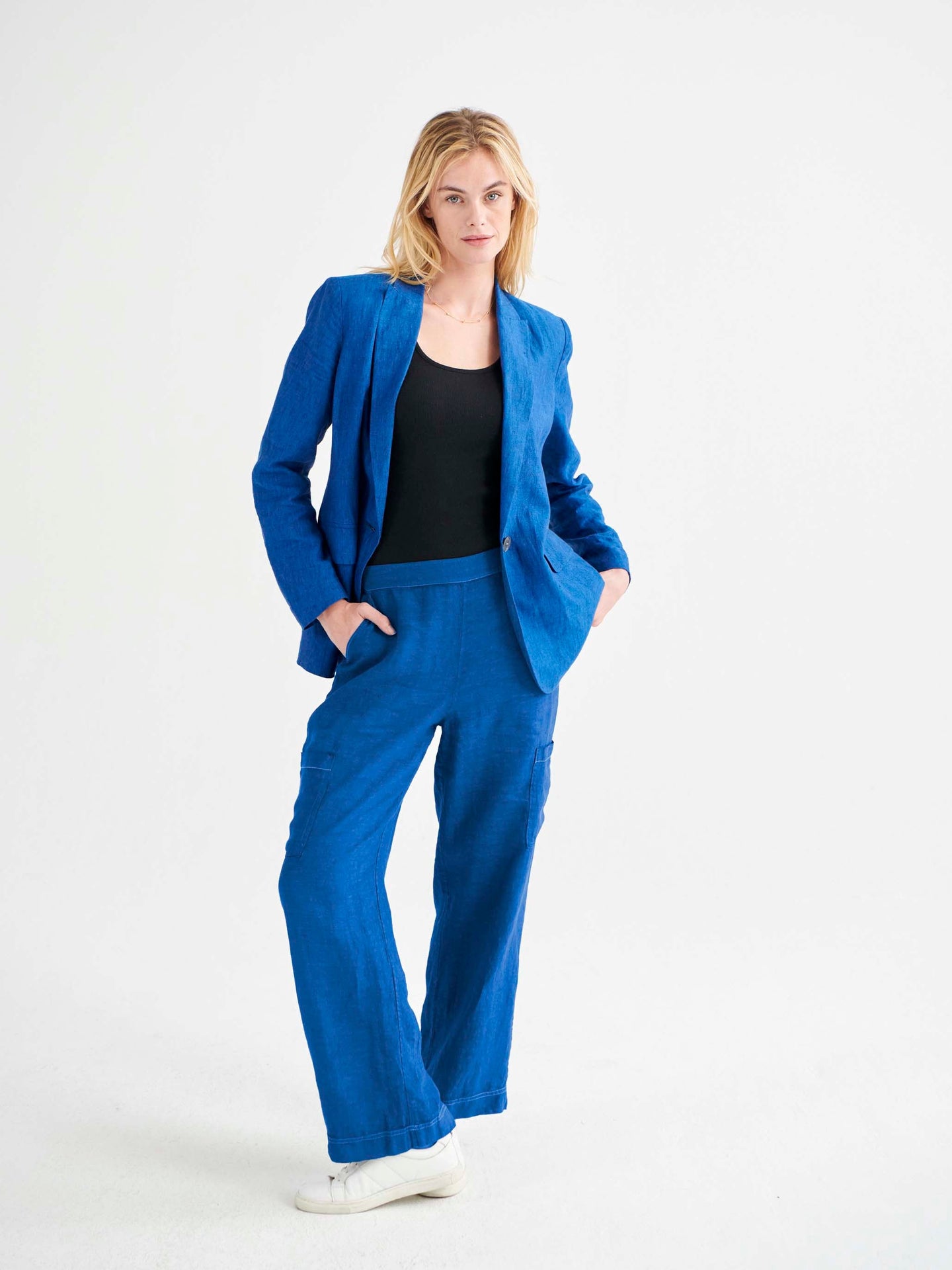 Freddie linen blazer