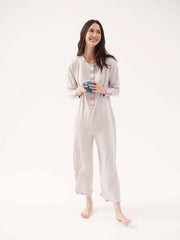 Estella jersey stripe pj romper