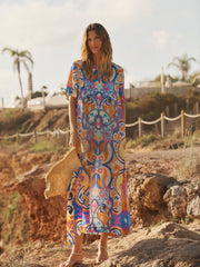 Printed Silk Dress