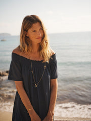 Blue Linen Dress