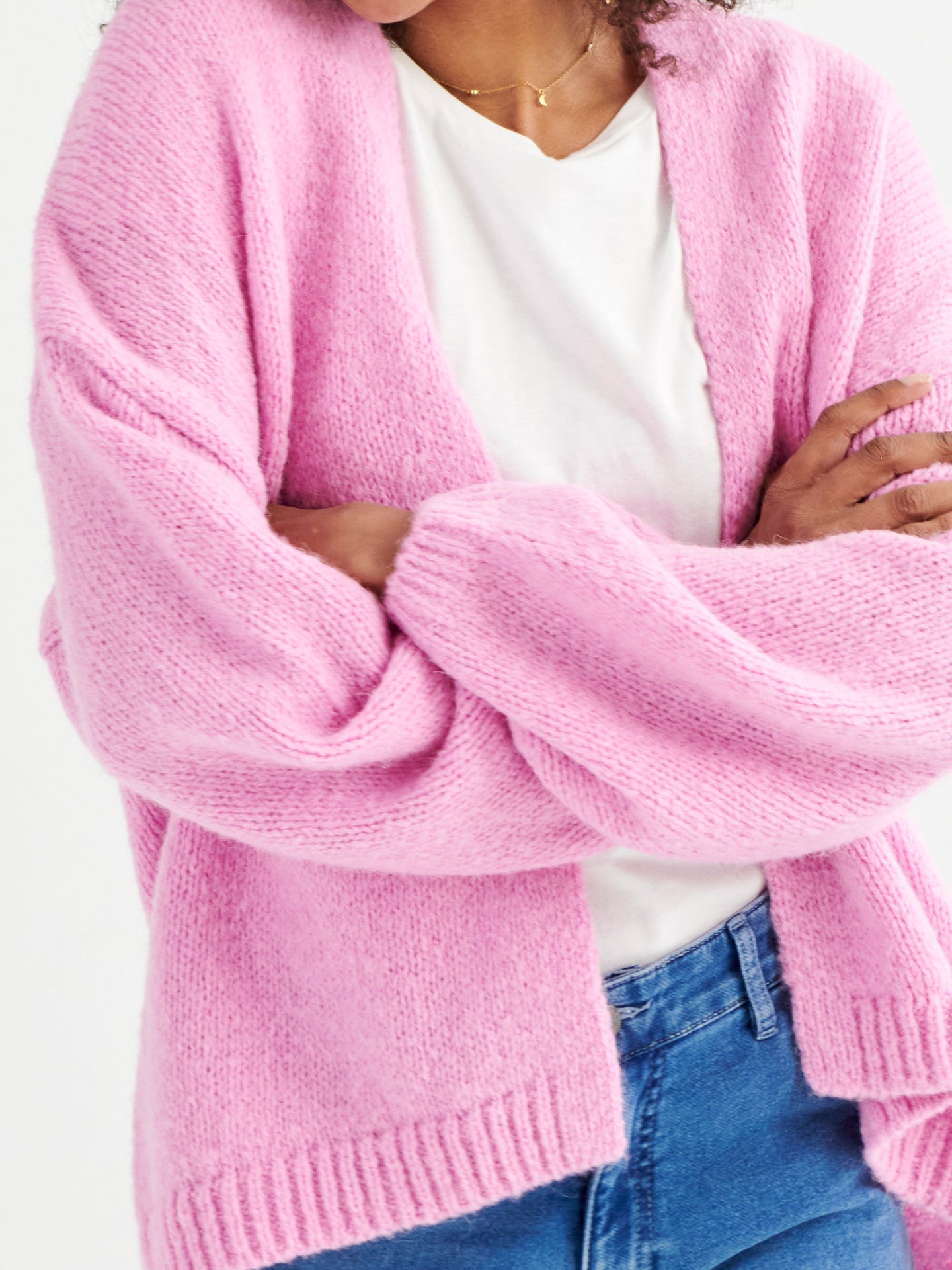 Misha alpaca blend cardigan - Pink