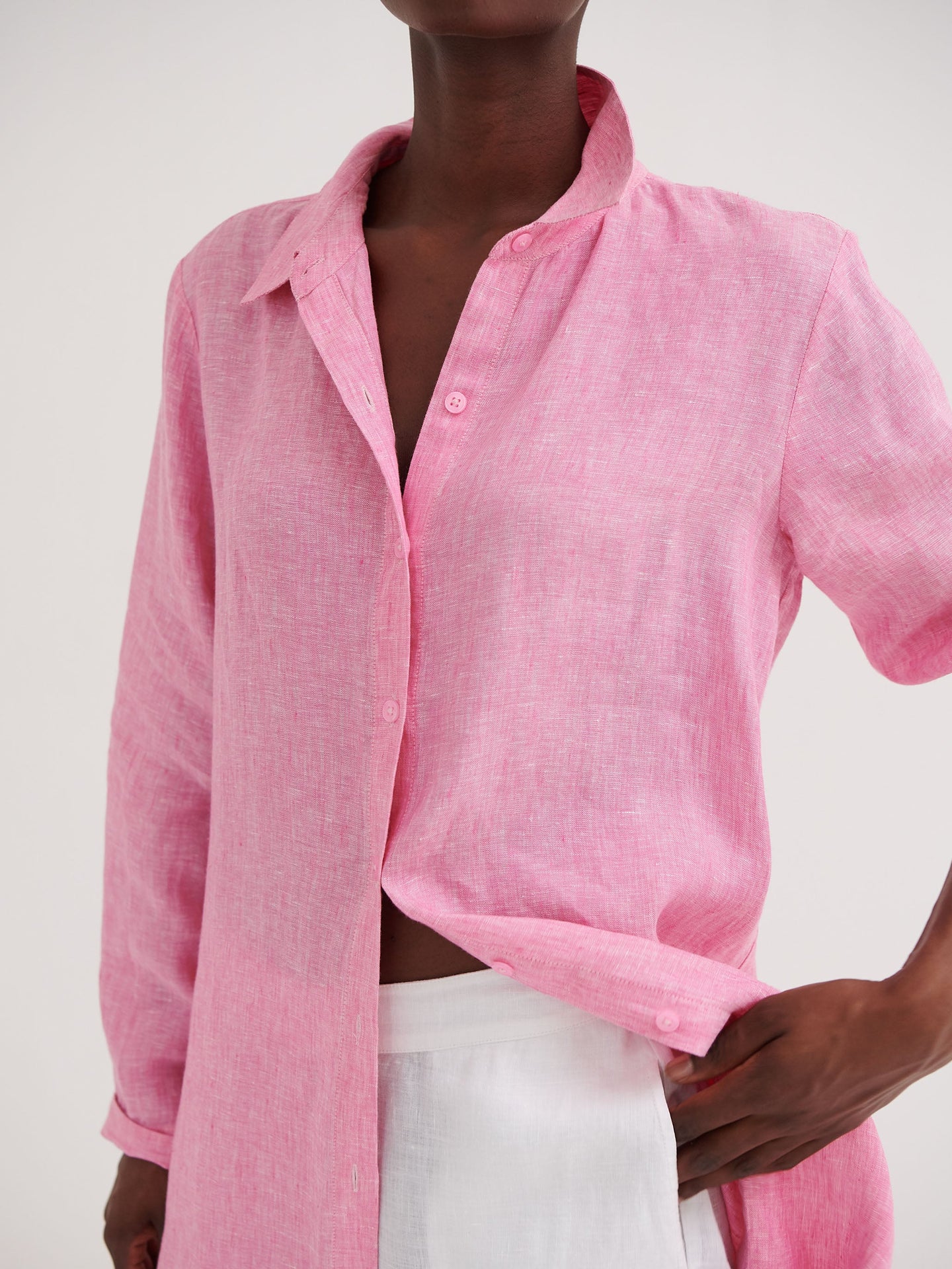 Phil linen shirt dress