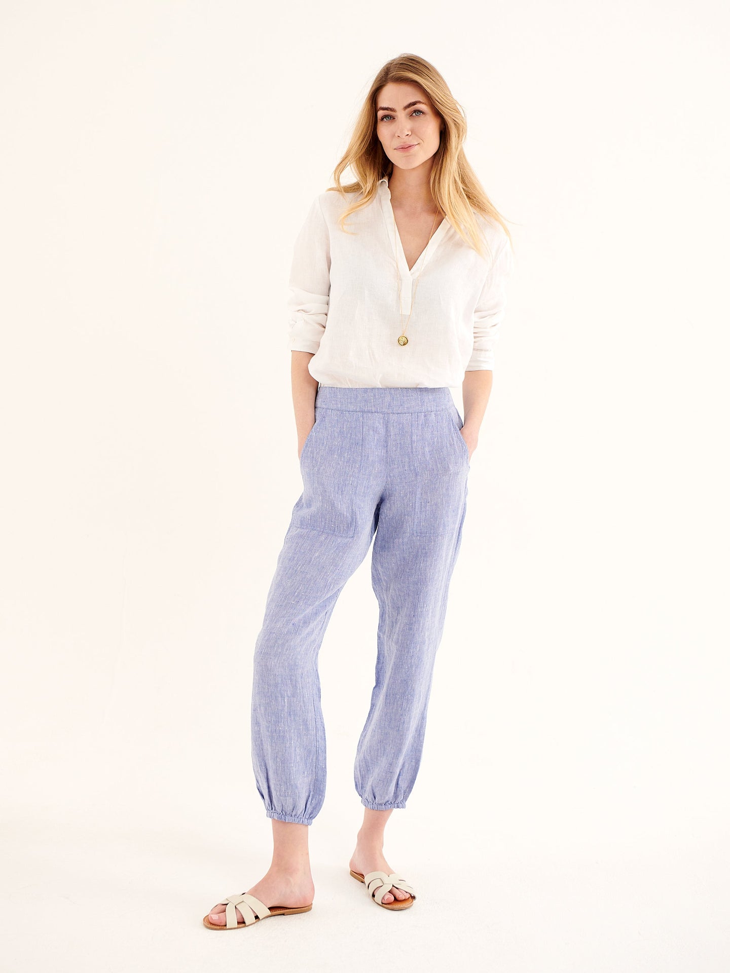 Mimi linen harem pant