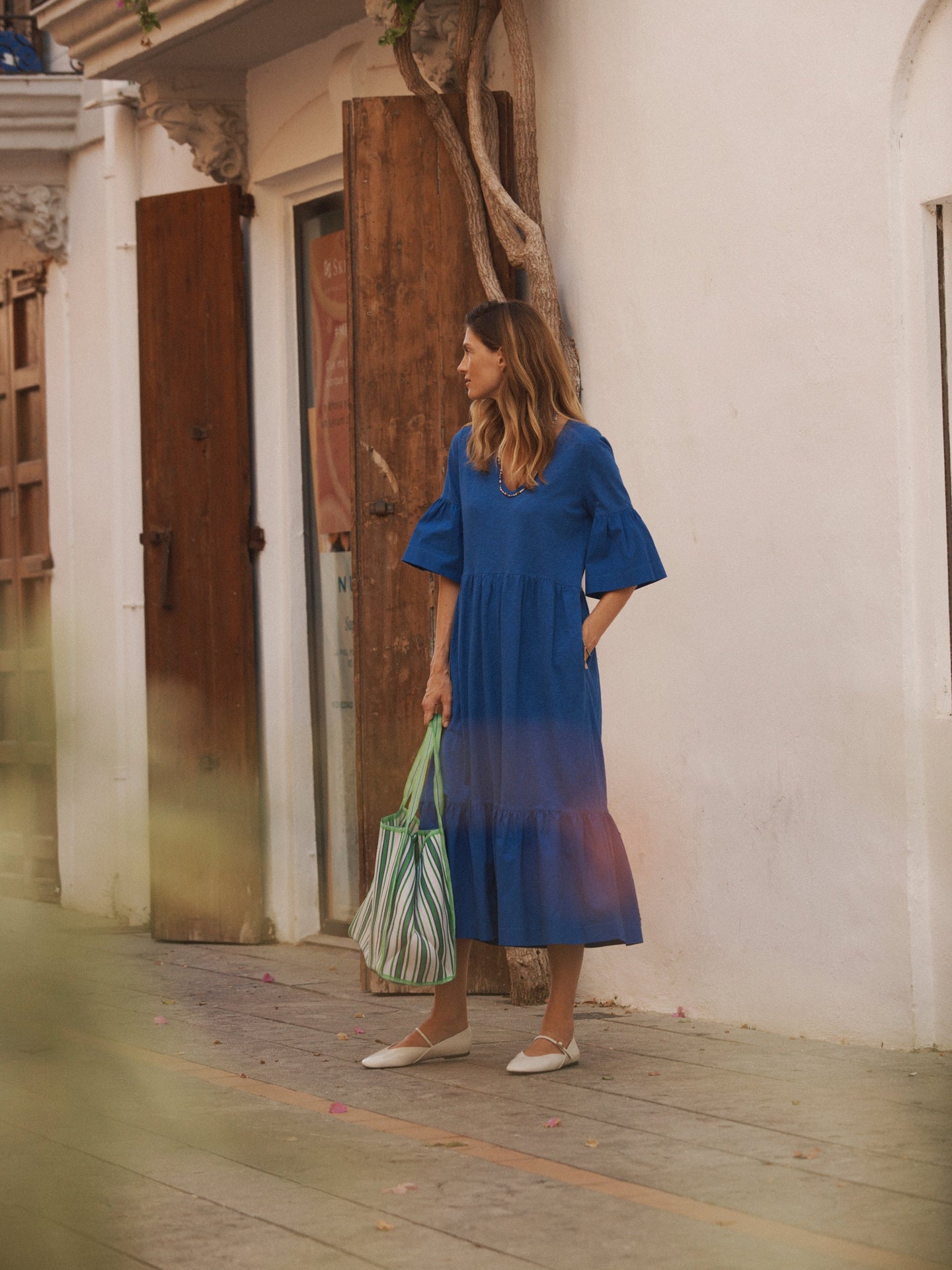 Blue Cotton Dress