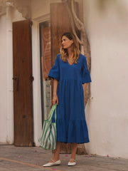 Blue Cotton Dress