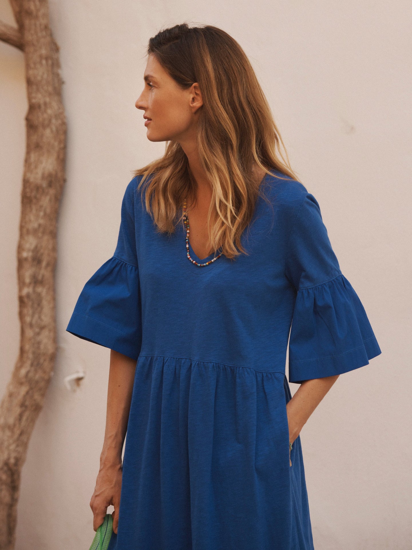 Blue Cotton Dress