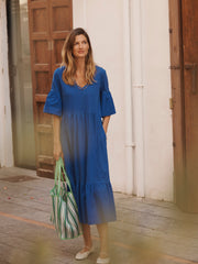 Blue Cotton Dress
