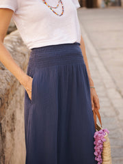 Blue Cotton Skirt