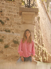 Esther cotton shirt - Pink Sorbet