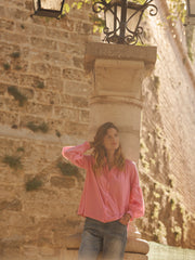 Esther cotton shirt - Pink Sorbet