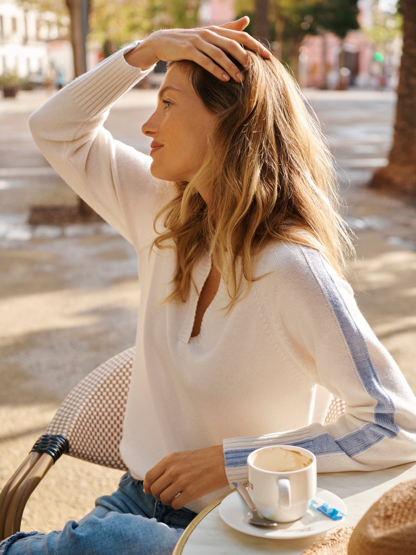 Blue Cashmere Sweater