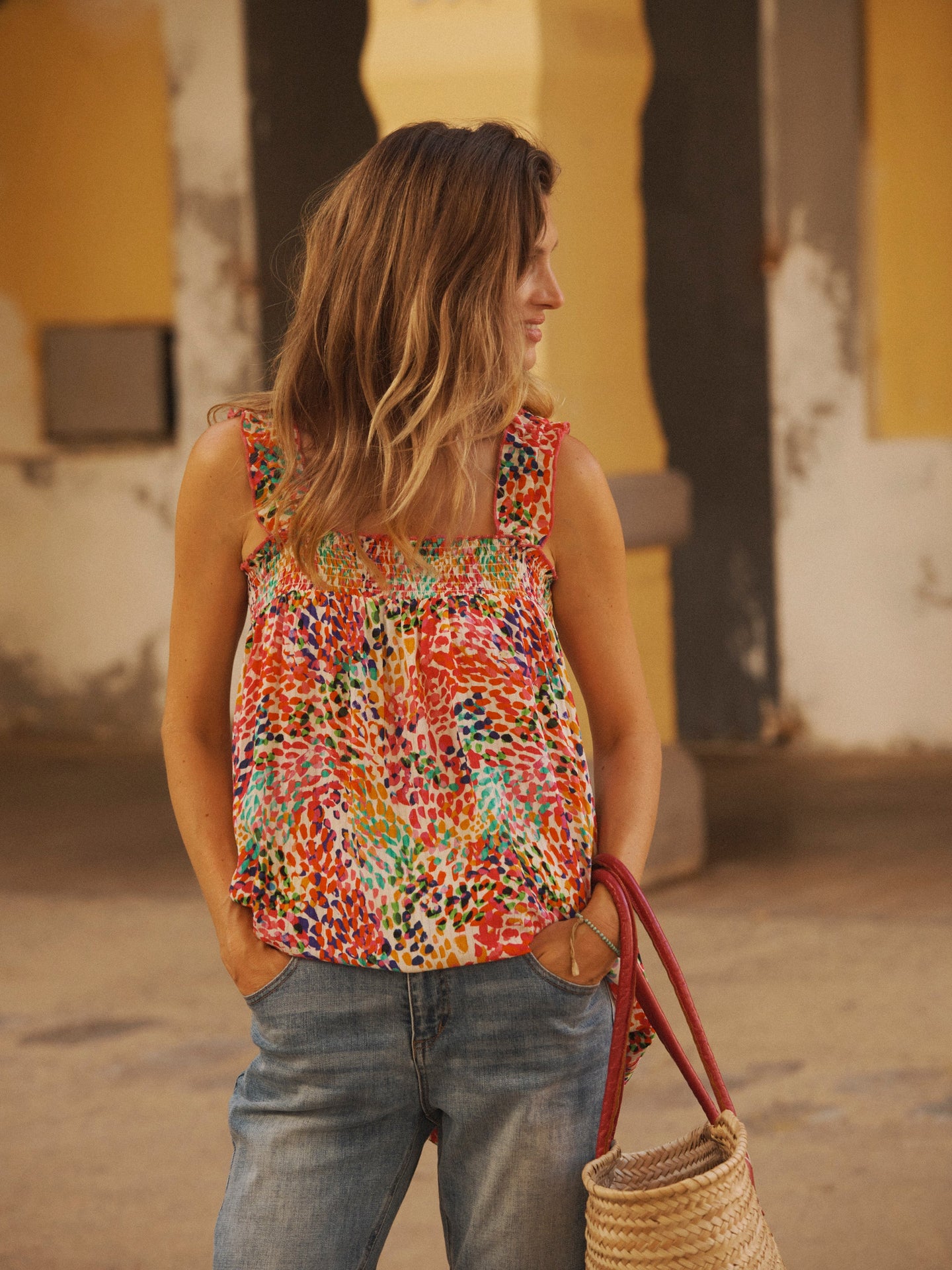Printed Viscose Top