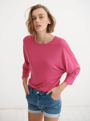 Rhona jersey dolman sleeve top