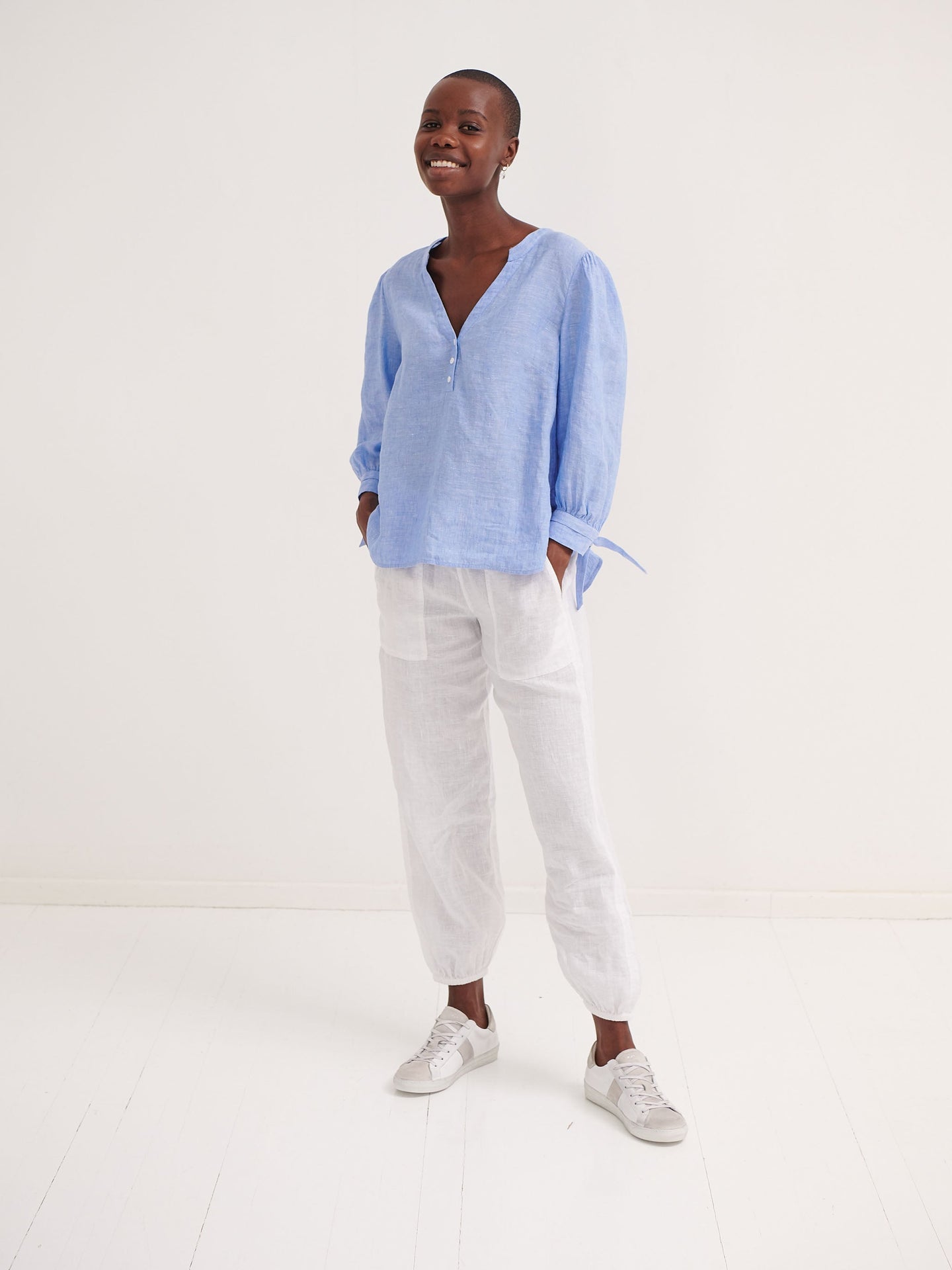 Mimi linen harem pant