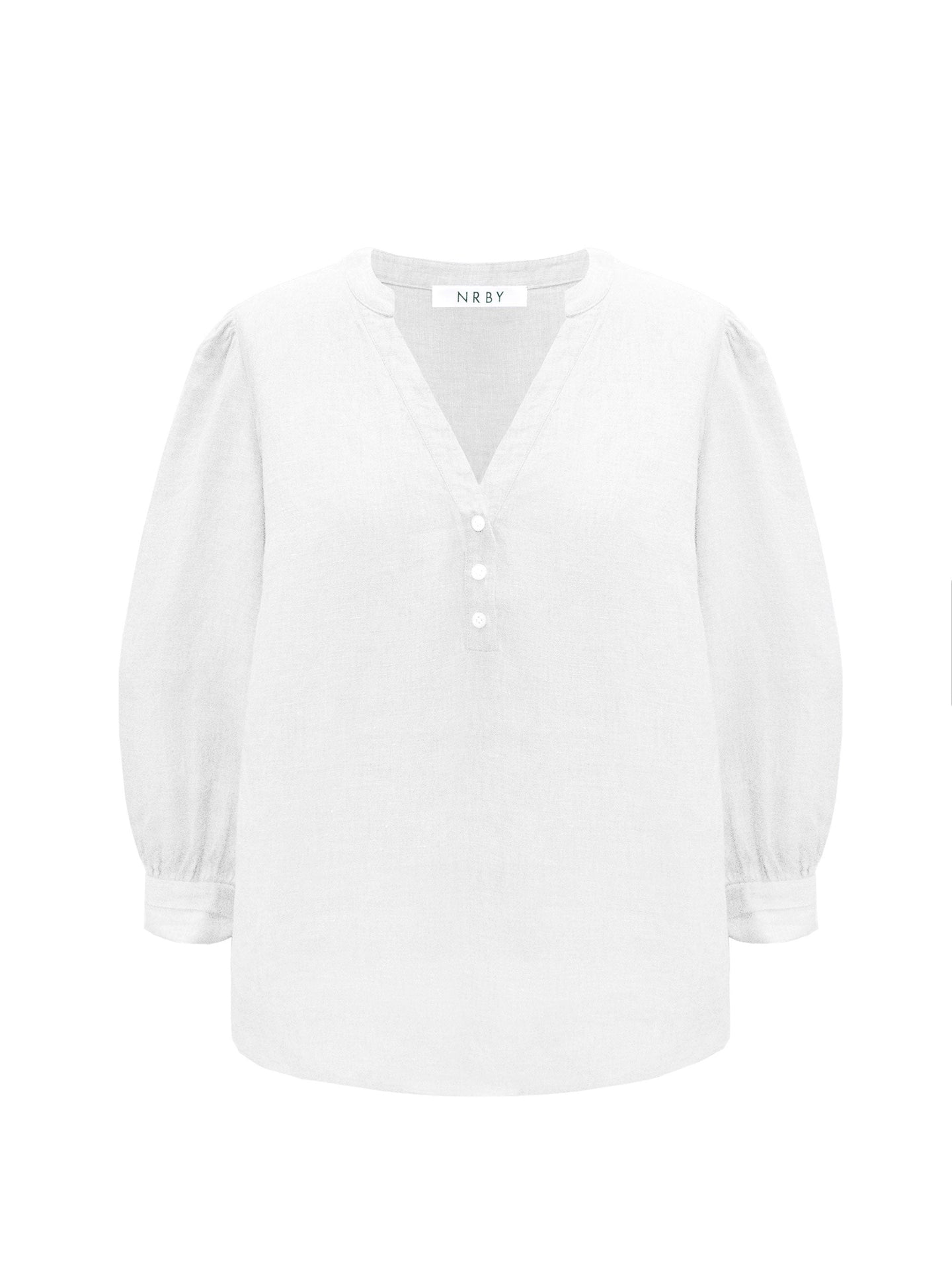 Heidi linen tie cuff shirt