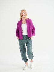 Kimmy double cloth jacket - Magenta