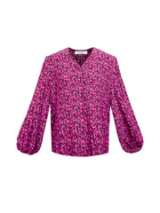 Marnie pink leopard print shirt