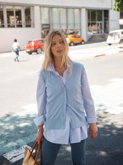 Renie cotton cashmere button sleeveless tank