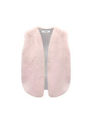 Blossom faux fur gilet