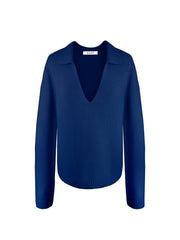 Dido sweater with collar - Navy