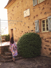 Anastasia linen etched flowers coat